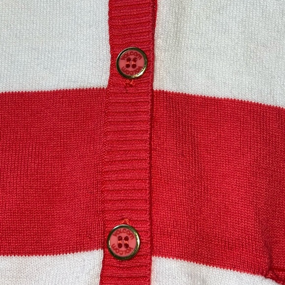 Volcom "Esta Bien" Sweater Vest - Coral/White Stripes Y2K/Skate/Surf Junior's XL - Picture 5 of 16